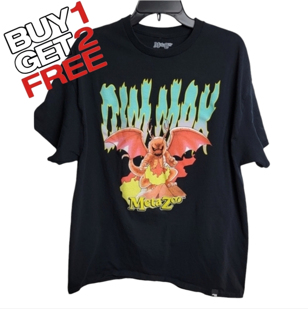 Metazoo Dim Mak Black Piasa Bird Graphic T-Shirt‎ Men's XL